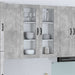 Dulap suspendat de bucătărie Gri din beton 80 x 31 x 100 cm - WALTI WALTI