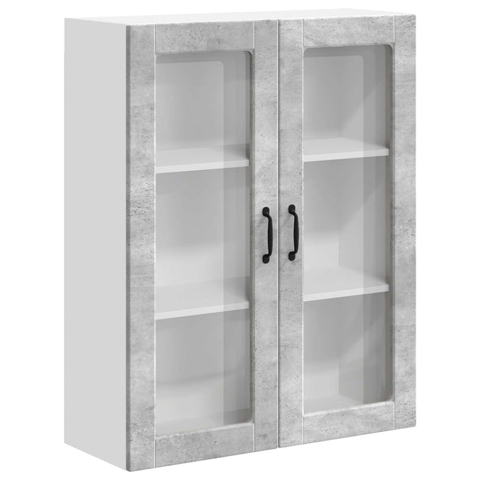 Dulap suspendat de bucătărie Gri din beton 80 x 31 x 100 cm - WALTI WALTI