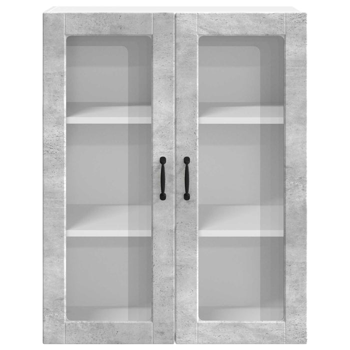 Dulap suspendat de bucătărie Gri din beton 80 x 31 x 100 cm - WALTI WALTI