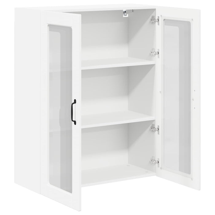 Dulap suspendat de bucătărie cu ușă Alb lucios 80 x 31 x 100 cm - WALTI WALTI