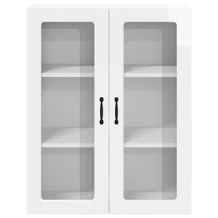 Dulap suspendat de bucătărie cu ușă Alb lucios 80 x 31 x 100 cm - WALTI WALTI