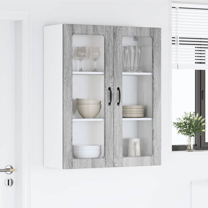 Dulap suspendat de bucătărie cu ușă Gri Sonoma 80 x 31 x 100 cm - WALTI WALTI