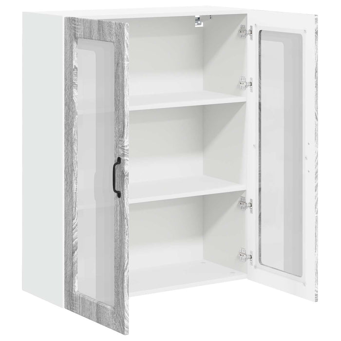 Dulap suspendat de bucătărie cu ușă Gri Sonoma 80 x 31 x 100 cm - WALTI WALTI