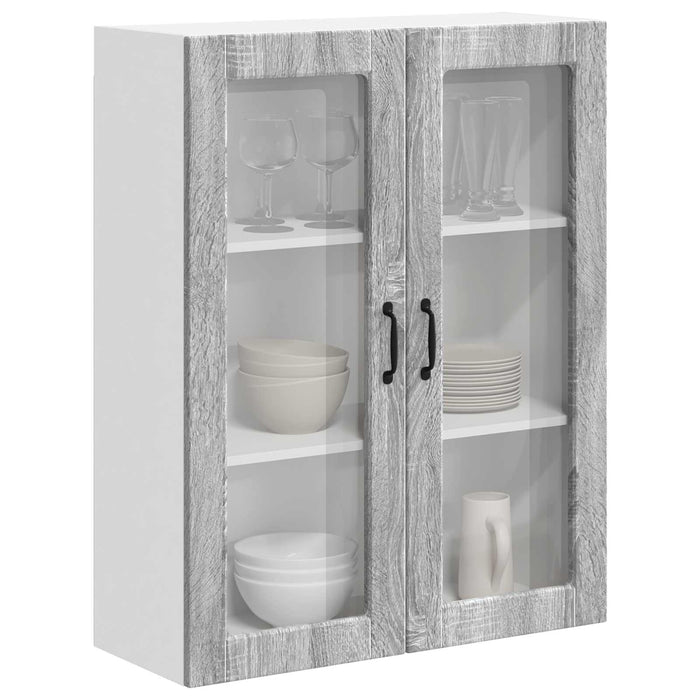 Dulap suspendat de bucătărie cu ușă Gri Sonoma 80 x 31 x 100 cm - WALTI WALTI