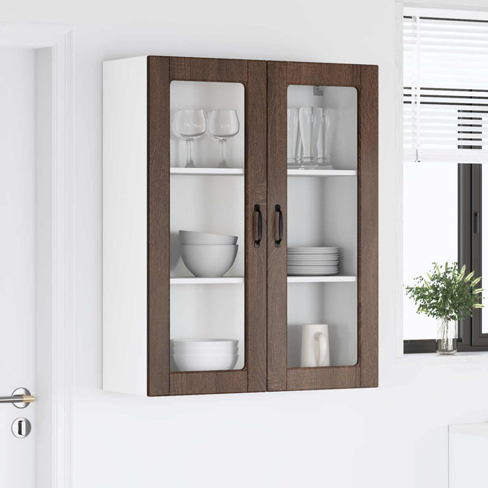 Dulap suspendat de bucătărie Stejar închis 80 x 31 x 100 cm - WALTI WALTI