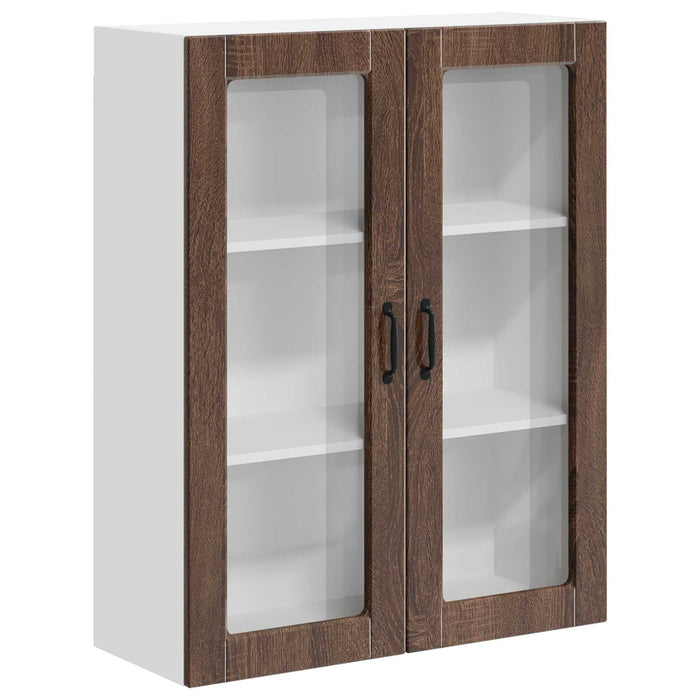 Dulap suspendat de bucătărie Stejar închis 80 x 31 x 100 cm - WALTI WALTI
