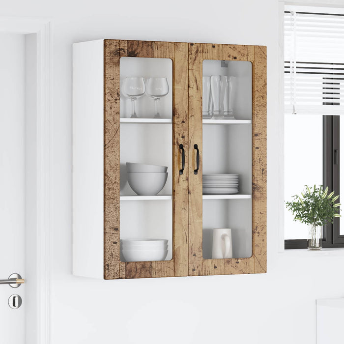 Dulap suspendat de bucătărie cu ușă Lemn vechi 80 x 31 x 100 cm - WALTI WALTI