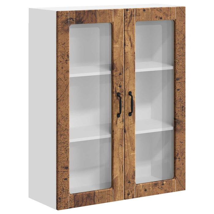 Dulap suspendat de bucătărie cu ușă Lemn vechi 80 x 31 x 100 cm - WALTI WALTI