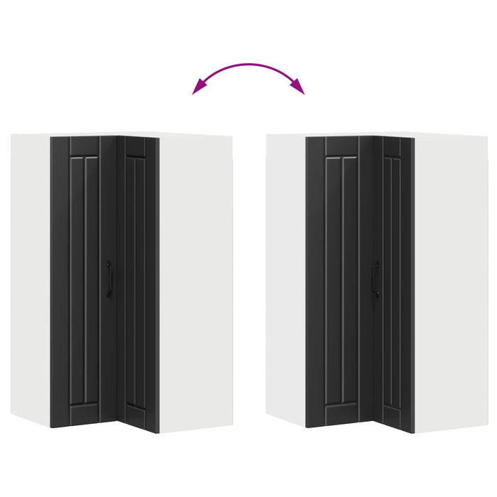 Dulap de bucătărie Negru 57 x 57 x 100 cm Lemn compozit - WALTI WALTI