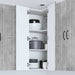 Dulap de bucătărie Gri din beton 57 x 57 x 100 cm Lemn compozit - WALTI WALTI