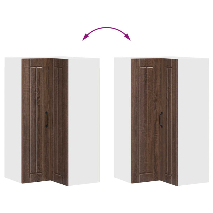 Dulap de bucătărie Stejar închis 57 x 57 x 100 cm Lemn compozit - WALTI WALTI