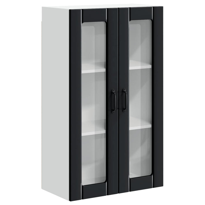 Dulap suspendat de bucătărie Pe perete Negru 60 x 31 x 100 cm - WALTI WALTI
