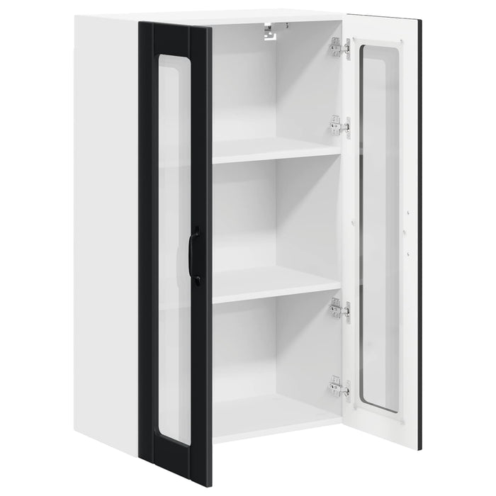 Dulap suspendat de bucătărie Pe perete Negru 60 x 31 x 100 cm - WALTI WALTI