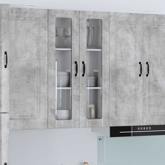 Dulap suspendat de bucătărie Gri din beton 60 x 31 x 100 cm - WALTI WALTI