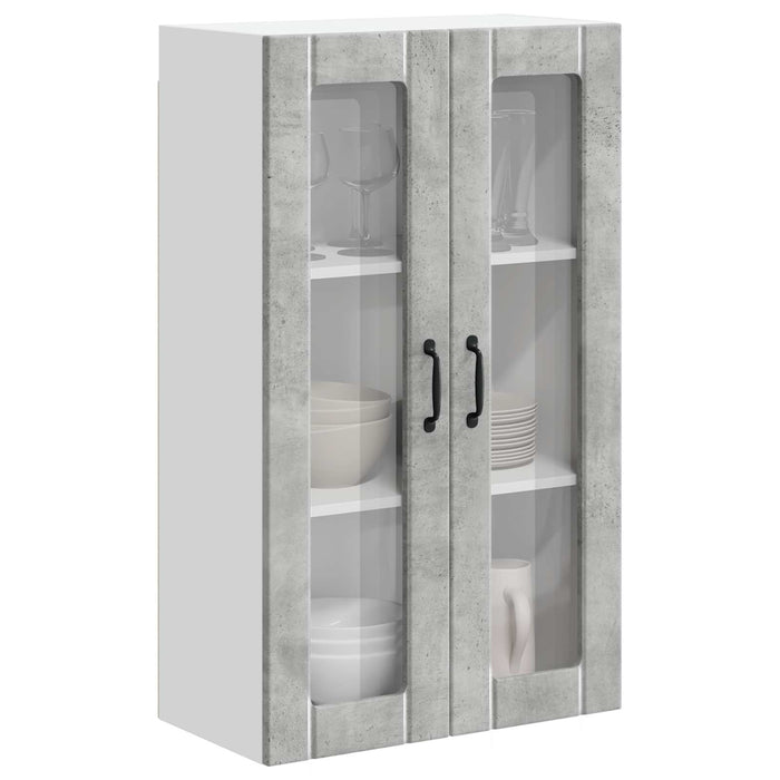 Dulap suspendat de bucătărie Gri din beton 60 x 31 x 100 cm - WALTI WALTI