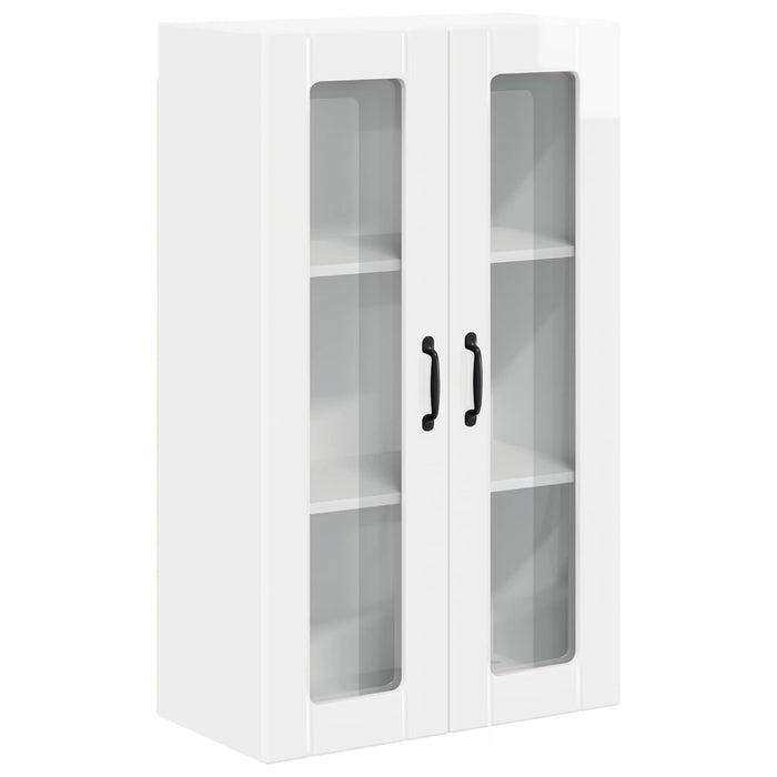 Dulap suspendat de bucătărie cu ușă Alb lucios 60 x 31 x 100 cm - WALTI WALTI
