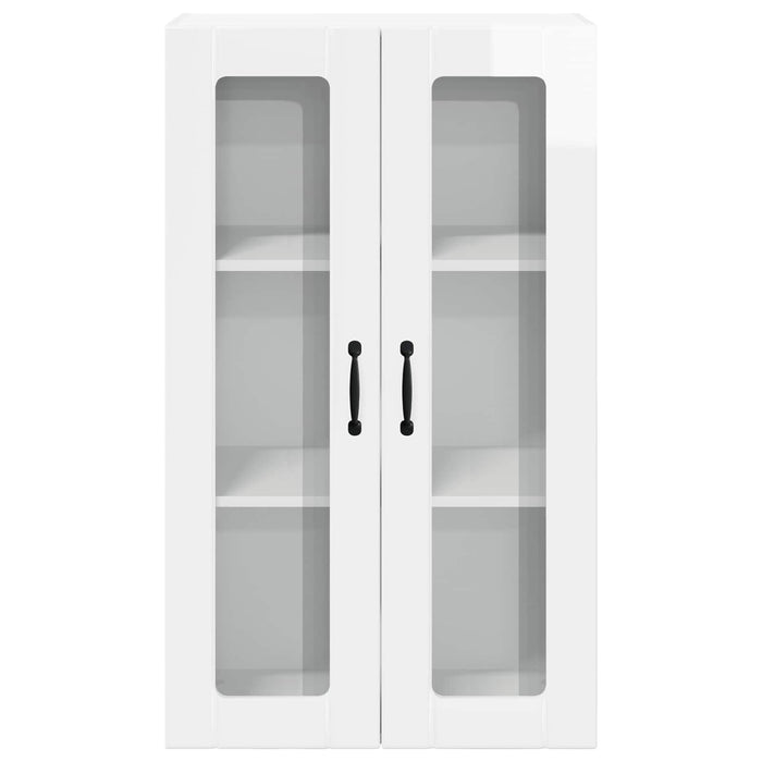 Dulap suspendat de bucătărie cu ușă Alb lucios 60 x 31 x 100 cm - WALTI WALTI