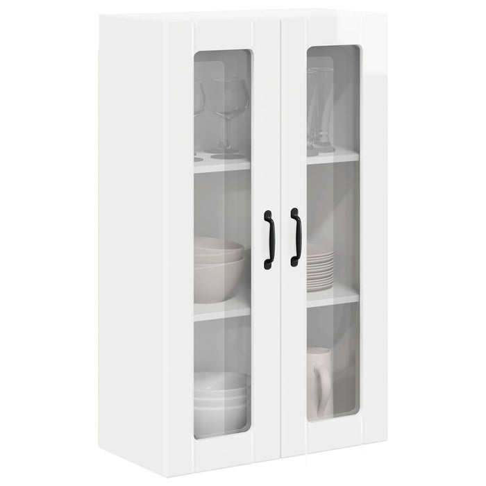 Dulap suspendat de bucătărie cu ușă Alb lucios 60 x 31 x 100 cm - WALTI WALTI