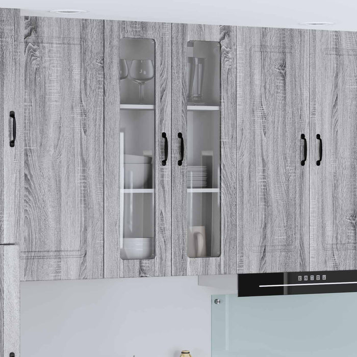 Dulap suspendat de bucătărie cu ușă Gri Sonoma 60 x 31 x 100 cm - WALTI WALTI