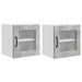 Dulap de bucătărie cu raft 2 pcs Gri din beton 40 x 31 x 40 cm - WALTI WALTI
