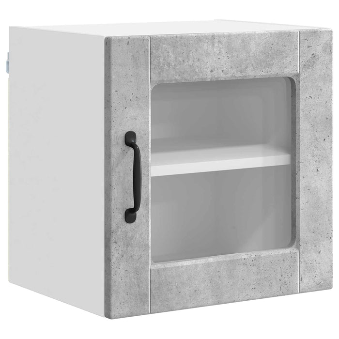 Dulap de bucătărie cu raft 2 pcs Gri din beton 40 x 31 x 40 cm - WALTI WALTI