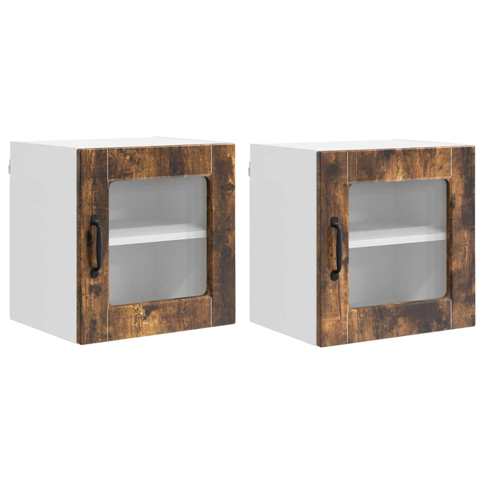 Dulap de bucătărie cu raft 2 pcs Stejar fumuriu 40 x 31 x 40 cm - WALTI WALTI