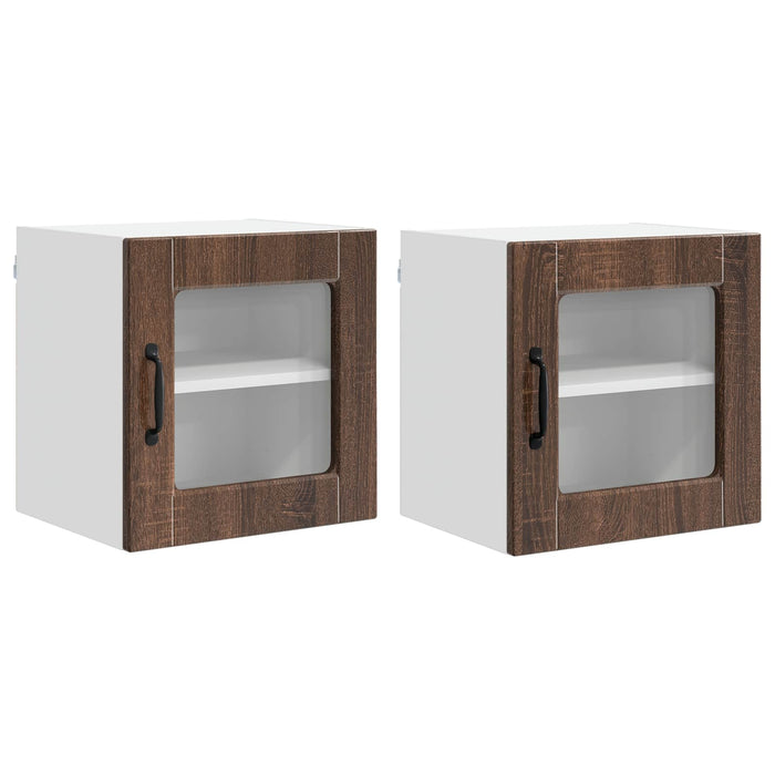 Dulap de bucătărie cu raft 2 pcs Stejar închis 40 x 31 x 40 cm - WALTI WALTI