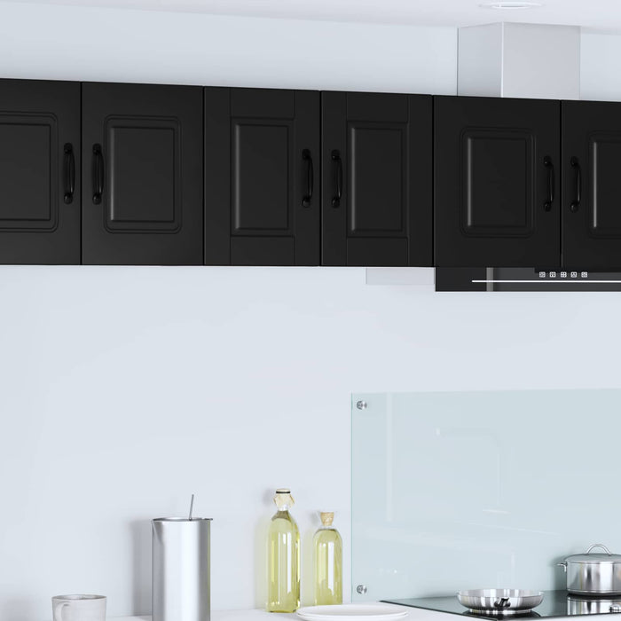 Dulap de bucătărie 2 pcs Negru 30 x 31 x 40 cm Lemn compozit - WALTI WALTI