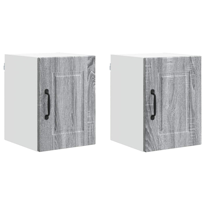Dulap de bucătărie cu raft 2 pcs Gri Sonoma 30 x 31 x 40 cm - WALTI WALTI
