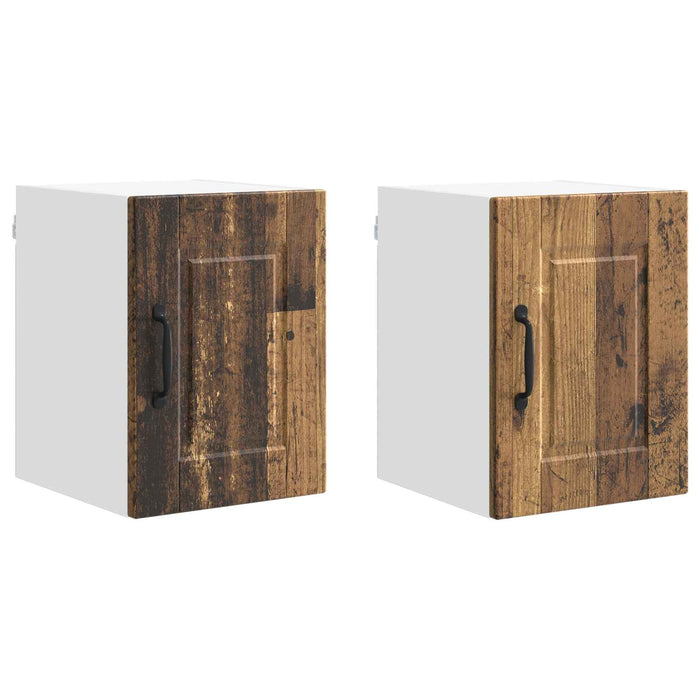 Dulap de bucătărie cu raft 2 pcs Lemn vechi 30 x 31 x 40 cm - WALTI WALTI