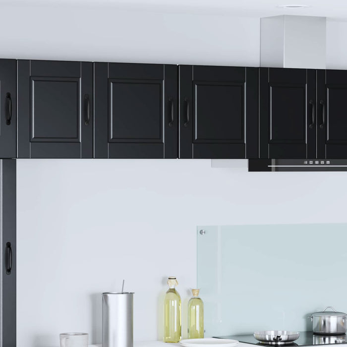 Dulap de bucătărie 2 pcs Negru 40 x 31 x 40 cm Lemn compozit - WALTI WALTI