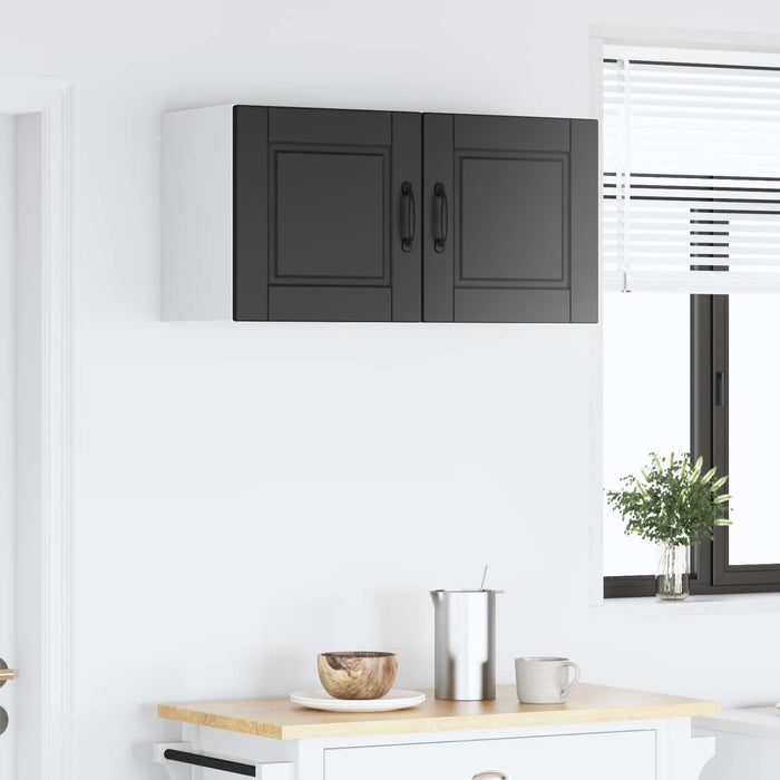 Dulap de bucătărie 2 pcs Negru 40 x 31 x 40 cm Lemn compozit - WALTI WALTI