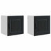 Dulap de bucătărie 2 pcs Negru 40 x 31 x 40 cm Lemn compozit - WALTI WALTI