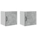 Dulap de bucătărie cu raft 2 pcs Gri din beton 40 x 31 x 40 cm - WALTI WALTI