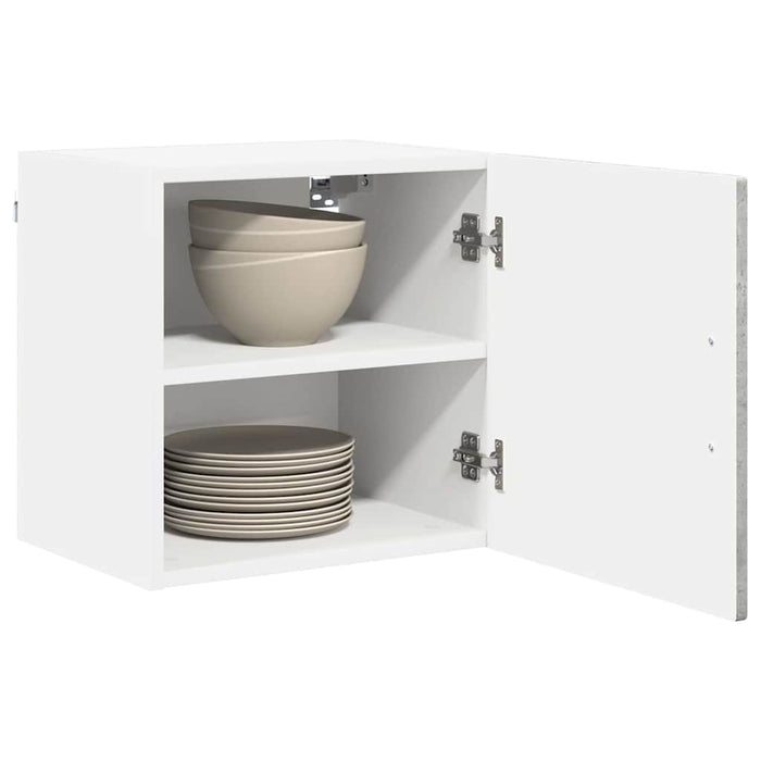 Dulap de bucătărie cu raft 2 pcs Gri din beton 40 x 31 x 40 cm - WALTI WALTI