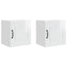 Dulap de bucătărie cu raft 2 pcs Alb lucios 40 x 31 x 40 cm - WALTI WALTI