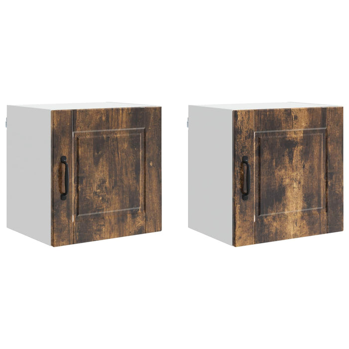 Dulap de bucătărie cu raft 2 pcs Stejar fumuriu 40 x 31 x 40 cm - WALTI WALTI