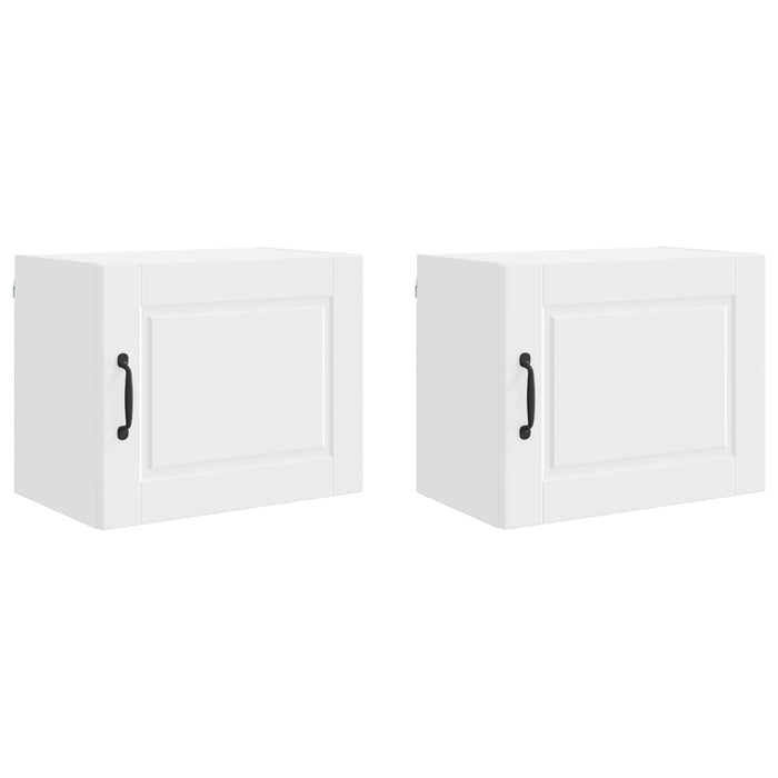 Dulap de bucătărie 2 pcs Alb 50 x 31 x 40 cm Lemn compozit - WALTI WALTI