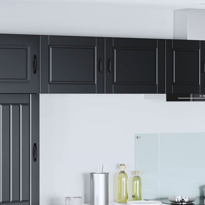 Dulap de bucătărie 2 pcs Negru 50 x 31 x 40 cm Lemn compozit - WALTI WALTI