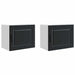 Dulap de bucătărie 2 pcs Negru 50 x 31 x 40 cm Lemn compozit - WALTI WALTI