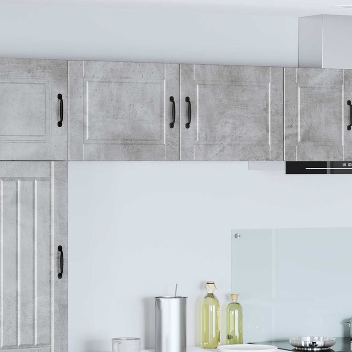 Dulap de bucătărie cu raft 2 pcs Gri din beton 50 x 31 x 40 cm - WALTI WALTI