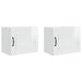 Dulap de bucătărie cu raft 2 pcs Alb lucios 50 x 31 x 40 cm - WALTI WALTI