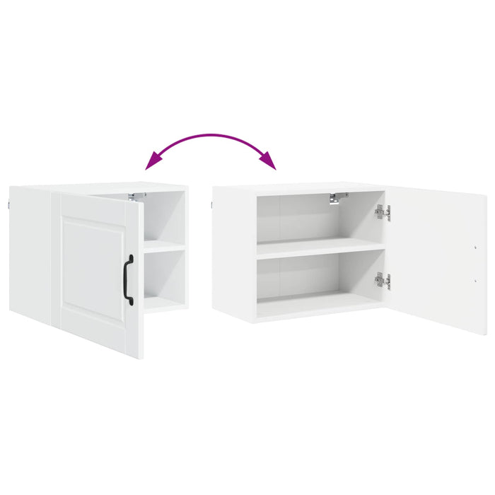 Dulap de bucătărie cu raft 2 pcs Alb lucios 50 x 31 x 40 cm - WALTI WALTI