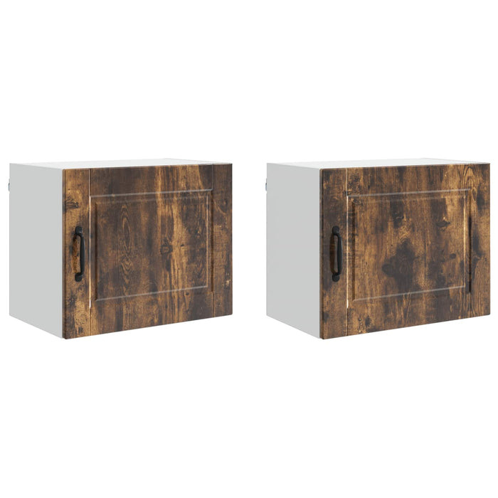 Dulap de bucătărie cu raft 2 pcs Stejar fumuriu 50 x 31 x 40 cm - WALTI WALTI