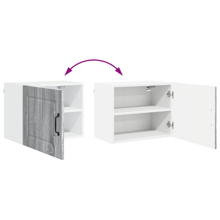 Dulap de bucătărie cu raft 2 pcs Gri Sonoma 50 x 31 x 40 cm - WALTI WALTI