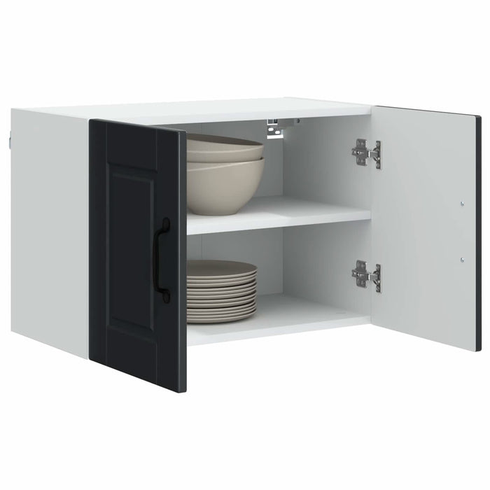 Dulap de bucătărie 2 pcs Negru 60 x 31 x 40 cm Lemn compozit - WALTI WALTI