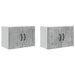 Dulap de bucătărie cu raft 2 pcs Gri din beton 60 x 31 x 40 cm - WALTI WALTI