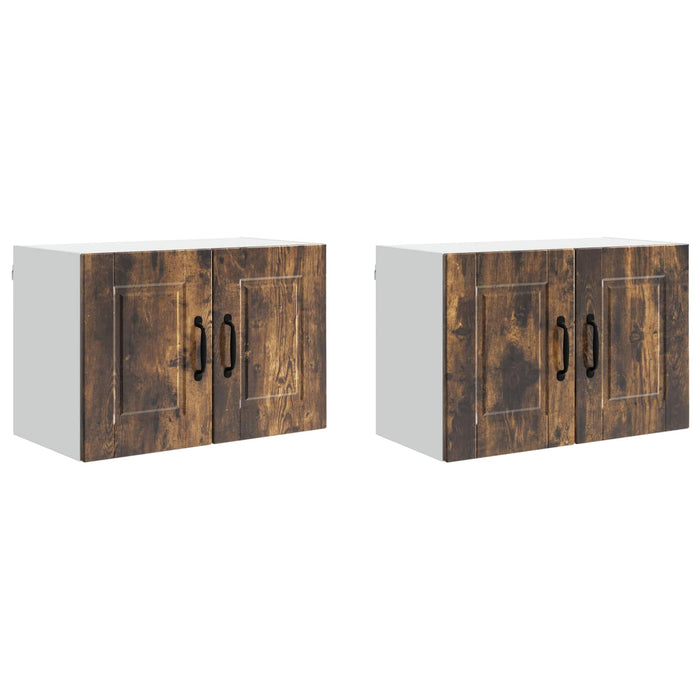Dulap de bucătărie cu raft 2 pcs Stejar fumuriu 60 x 31 x 40 cm - WALTI WALTI