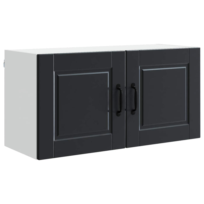 Dulap de bucătărie cu raft Negru 80 x 31 x 40 cm Lemn compozit - WALTI WALTI