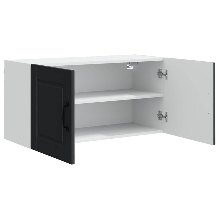 Dulap de bucătărie cu raft Negru 80 x 31 x 40 cm Lemn compozit - WALTI WALTI